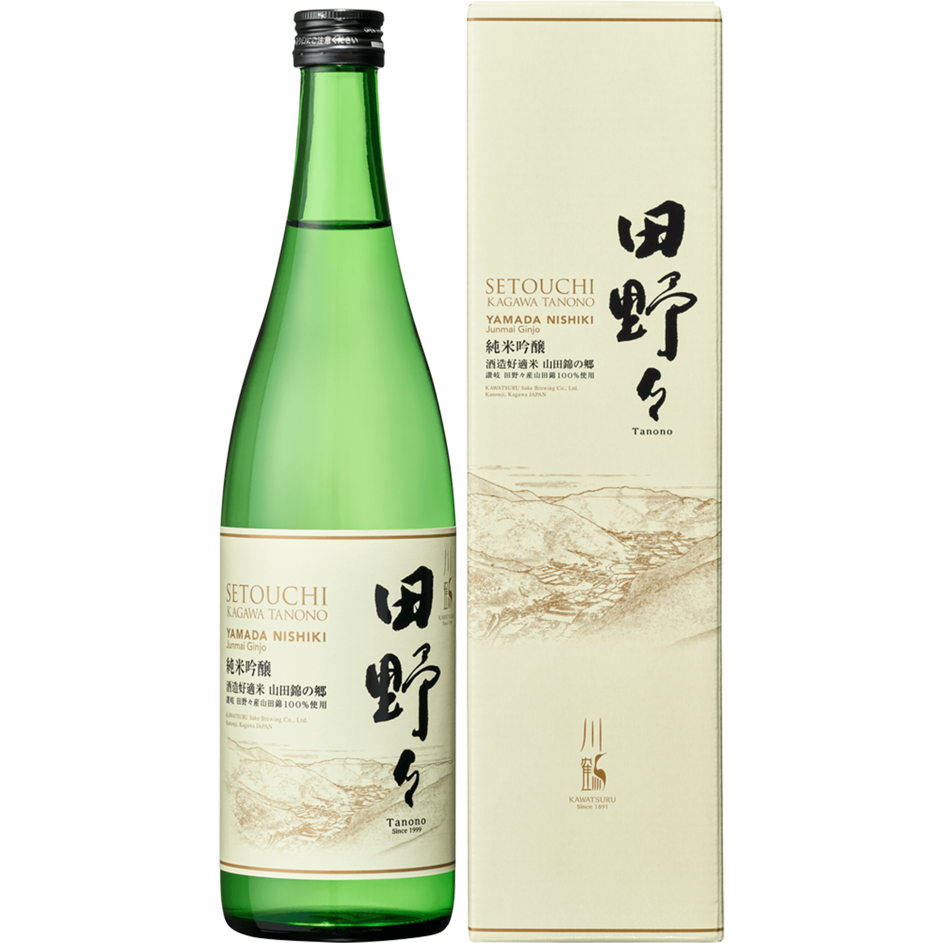 ⽥野々 ⼭⽥錦 純⽶吟醸